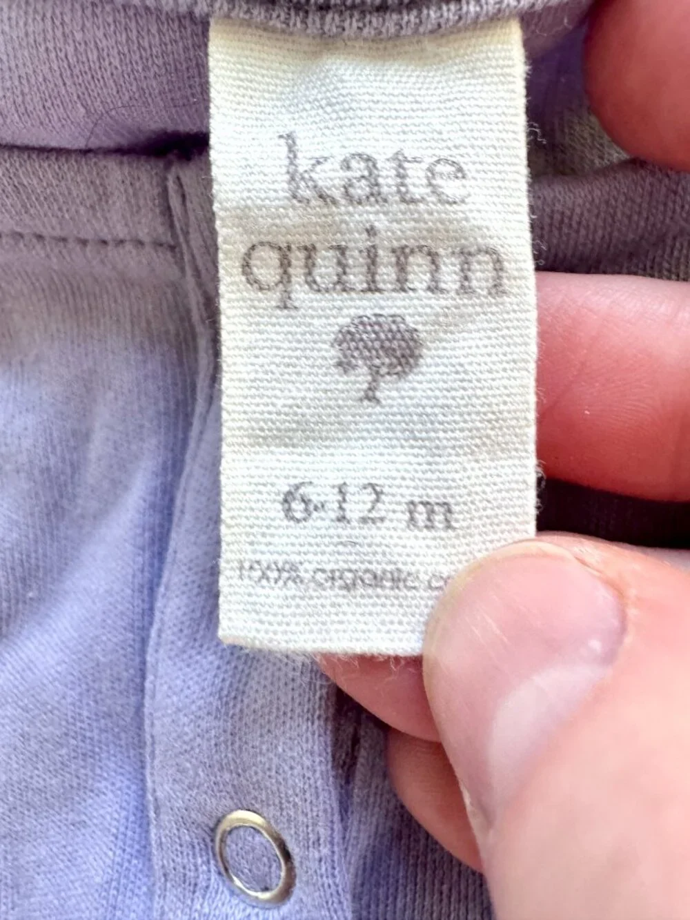 Kate Quinn Henley Bubble Romper Long Sleeve Lavender 6-12M